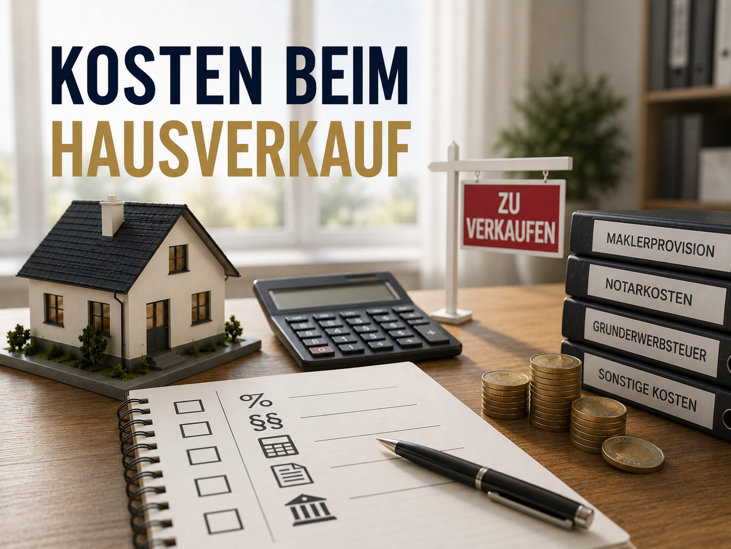 Kosten fallen Hausverkauf