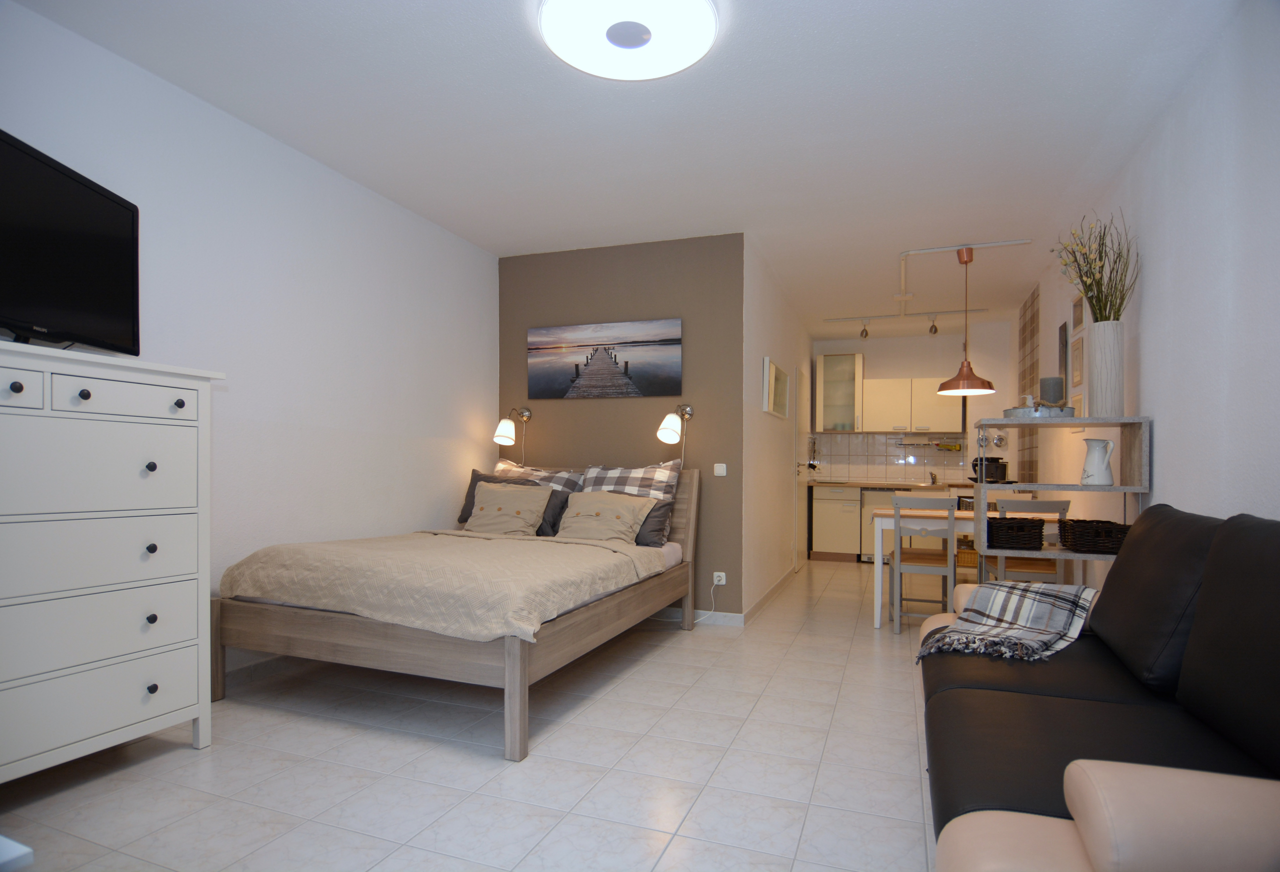 Möblierte 1-Zimmer-Wohnung in Wiesbaden.